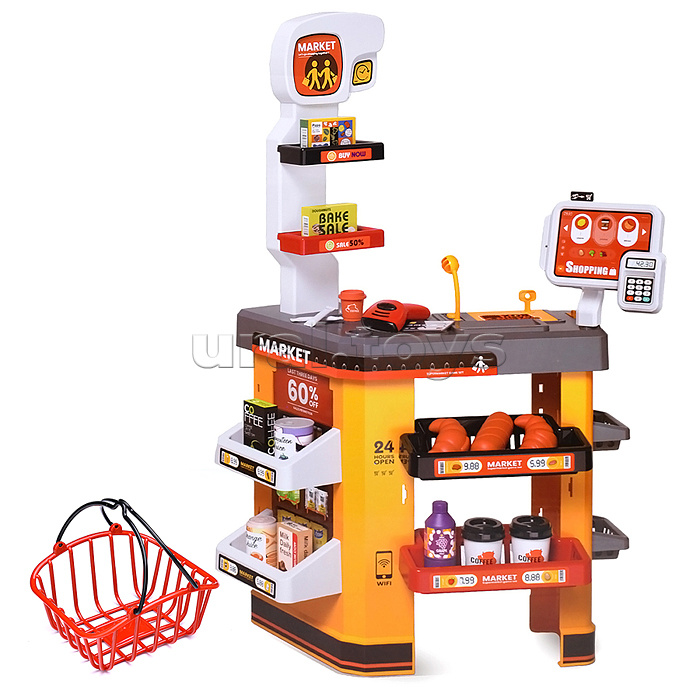 Игровой набор супермаркет "Мой магазин" (52 предмета) в коробке