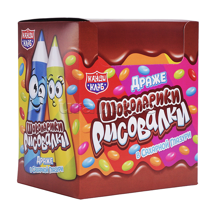 Драже в сахарной глазури "Шоколарики Рисовалки" 12г*24шт