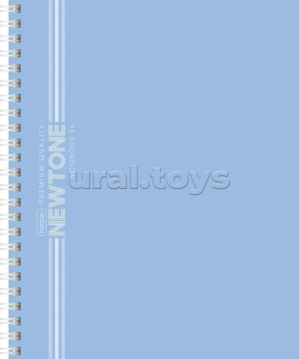 Тетрадь 96л. линия "Голубая дымка" А5 на гребне Soft-touch NEWtone Pastel Premium