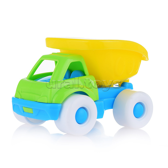 Песочный набор №106 (ведро 0,3 л, сито, совок, грабли, машинка "Бублик")