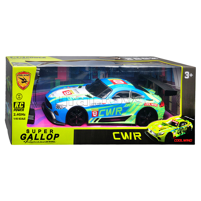 Машина "Скоростной вираж" на р/у, 27 MHz, в коробке