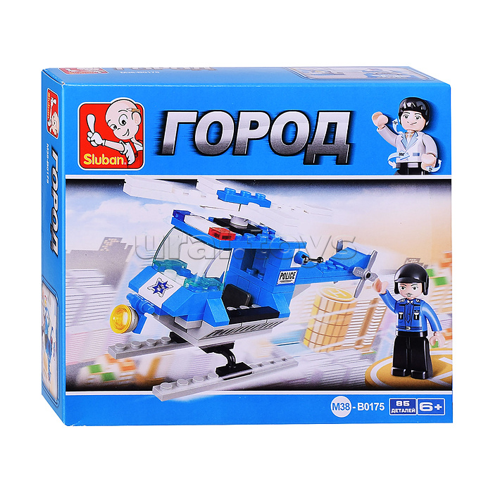 Конструктор "Полицейский вертолет" (85 дет.)
