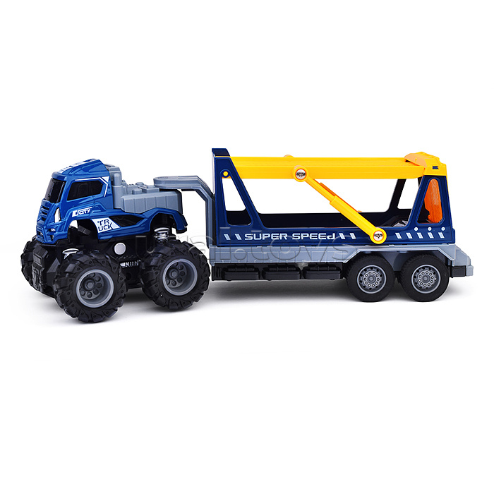 Машина "Мега прицеп два этажа" в коробке