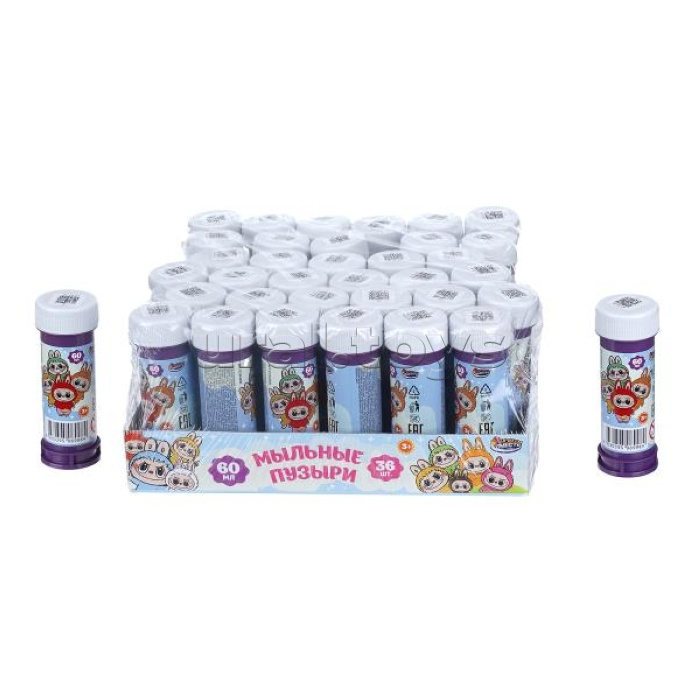 Мыльные пузыри 60 мл бутылочка, дисплей 23*23*11 см