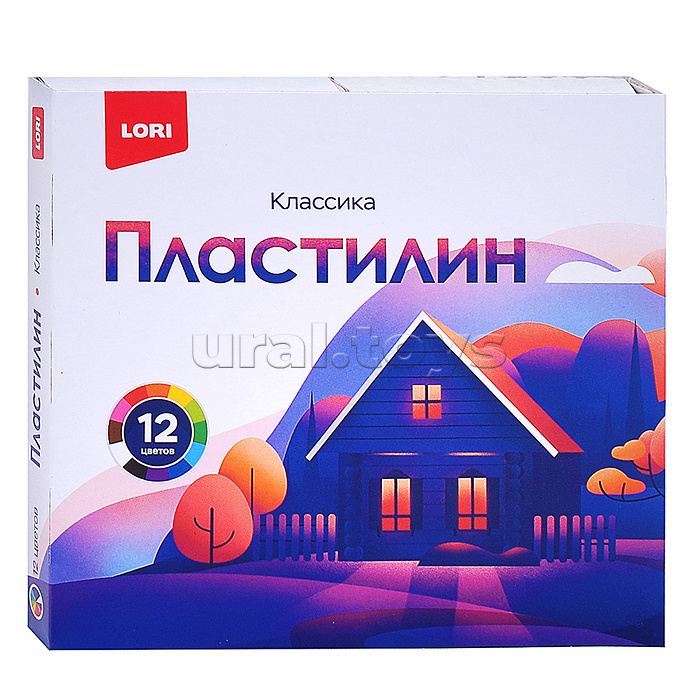 Пластилин "Классика" 12 цв, 20 гр, пенал