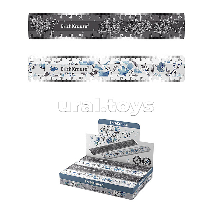 Линейка пластиковая Frozen Beauty, 15см, ассорти Линейка пластиковая Frozen Beauty, 15см, ассорти