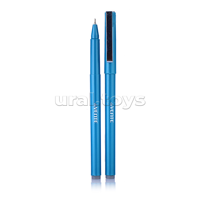 Ручка шариковая "Integra" серия Speed Pro, d=0,7 мм, ультра гладкое письмо, чернила на масляной основе, игольчатый пишущий узел, синий корпус, сменный стержень, индивидуальная маркировка, синяя