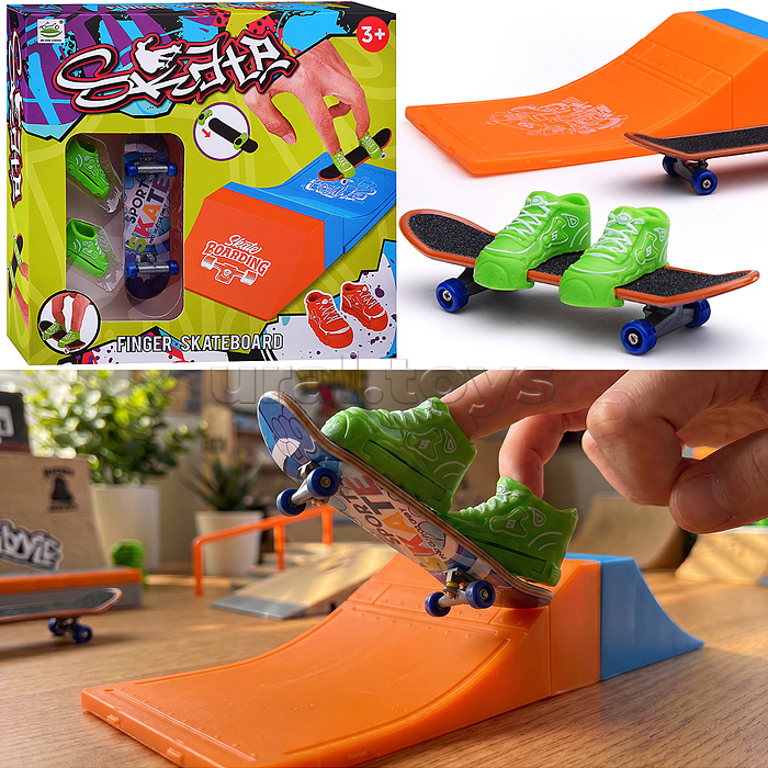 Фингерборд "Скоростная доска" с аксессуарами, в коробке