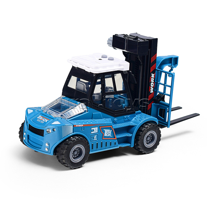 Машина "Вилочный погрузчик 2" 1:43 ( свет,звук) в коробке