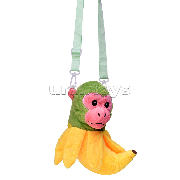 Мягкая игрушка "Обезьяна" с бананом, 30 см.