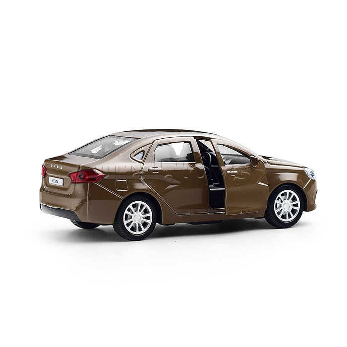 Машина металл LADA vesta 11,5 см, двери, коричневый, кор. Машина металл LADA vesta 11,5 см, двери, коричневый, кор.