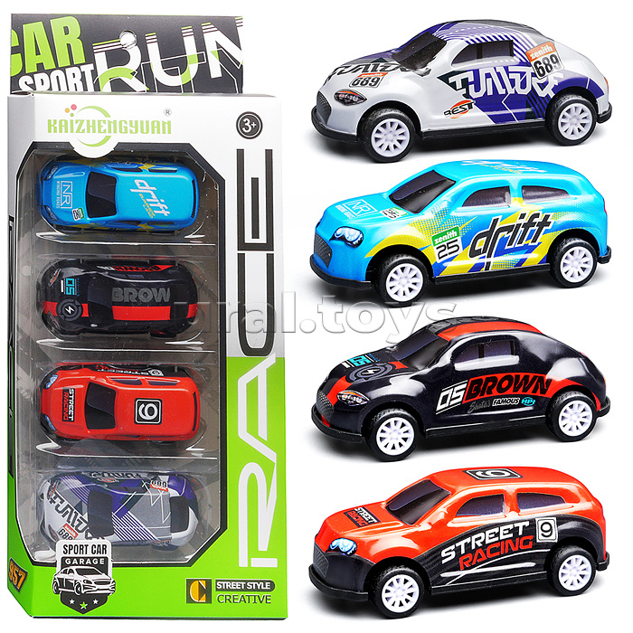 Набор машин "Бумеранг сити" металл, в коробке