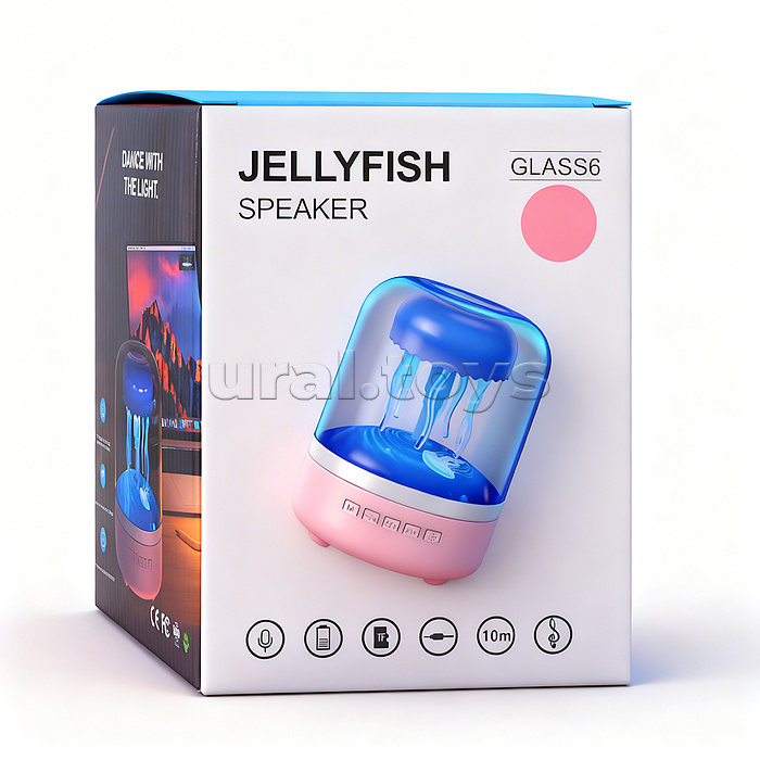 Светильник-колонка "Танцующая медуза" в коробке