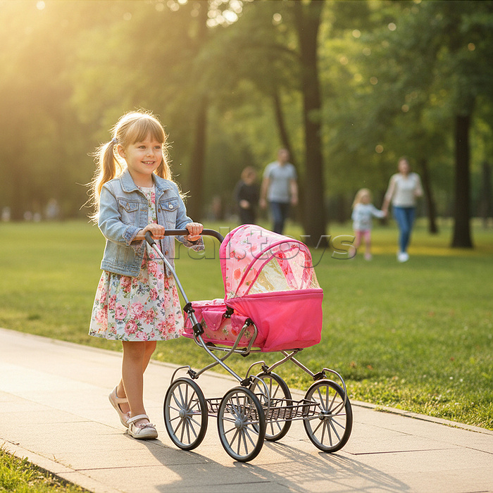 Коляска для кукол в коробке