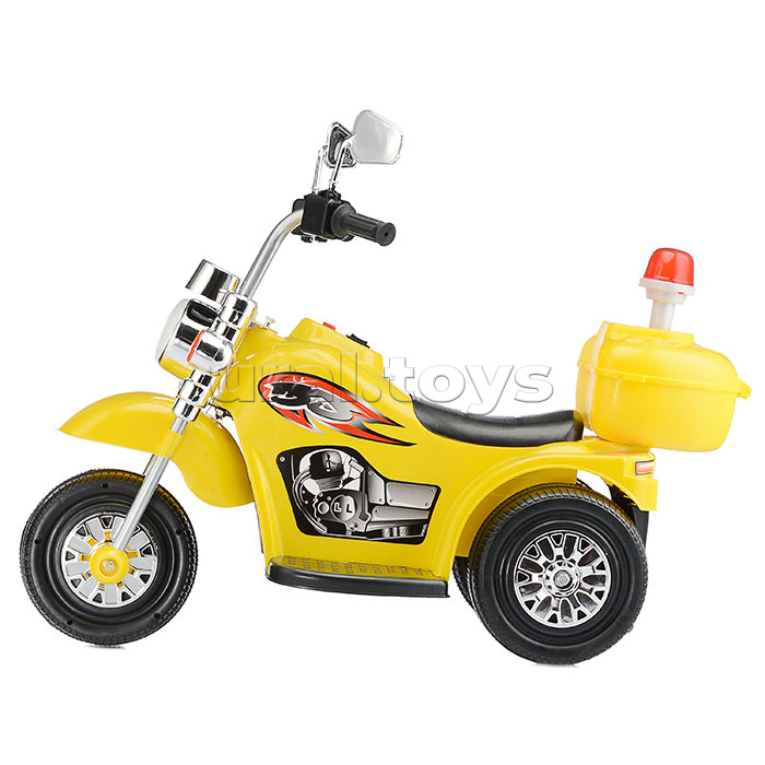 Детский электромотоцикл ROCKET "Чоппер",1 мотор 20 ВТ, желтый