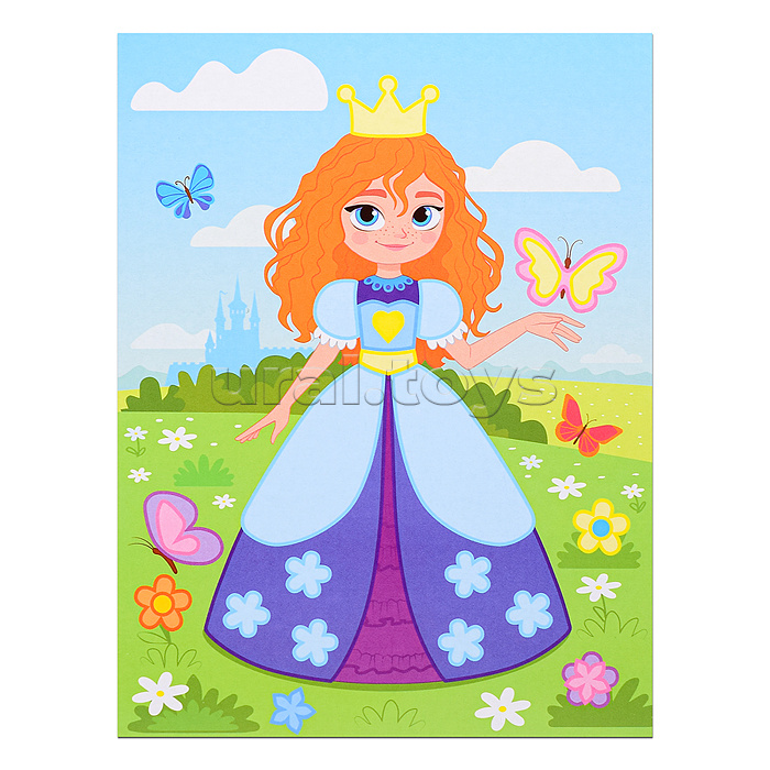 Мягкая картинка. Аппликации для девочек. 3 в 1