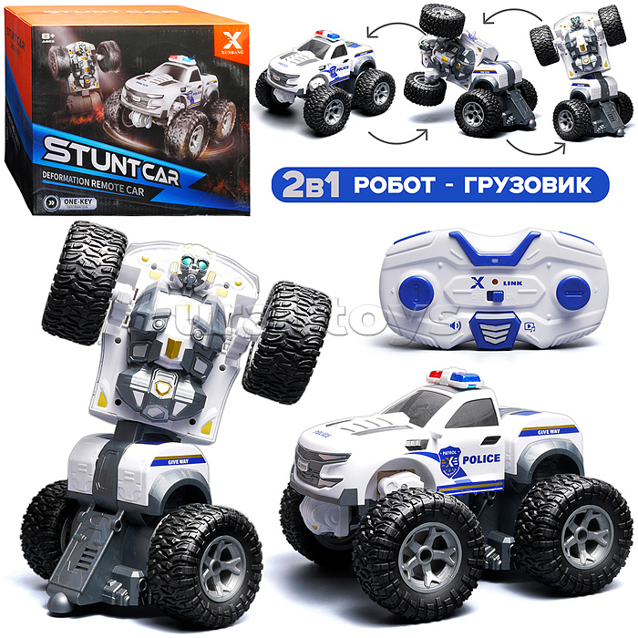 Машина "Внедорожная полиция" р/у, 27 MHz, в коробке