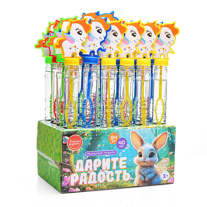 Мыльные пузыри "Единорог" 40 мл.