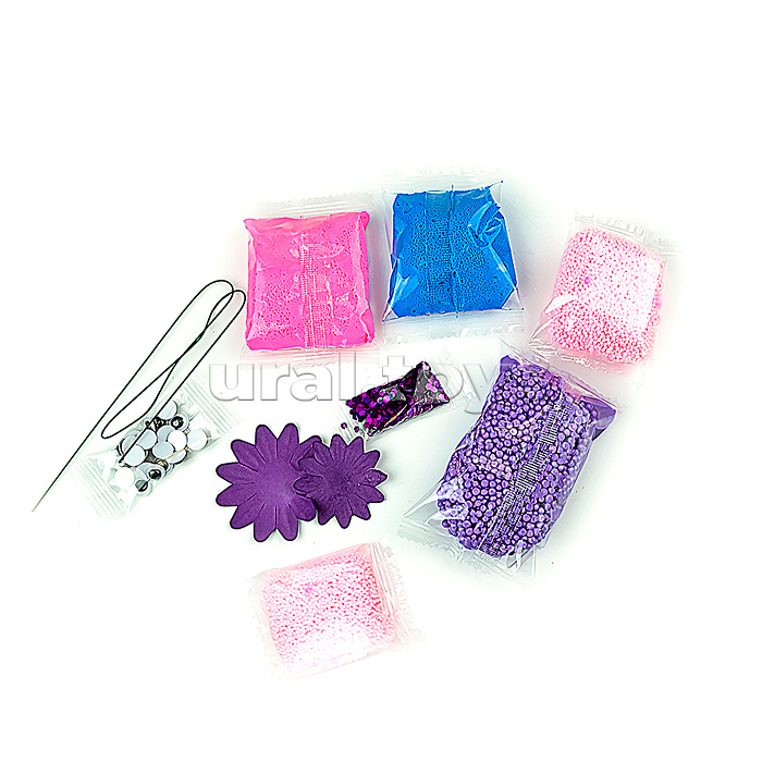 Легкий пластилин "Глюкосад" малый фиолетовый набор