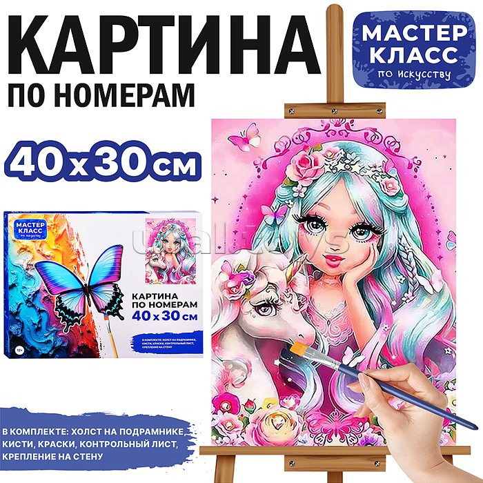 Набор для рисования "Картина по номерам 30х40 см. Друзья" Набор для рисования "Картина по номерам 30х40 см. Друзья"