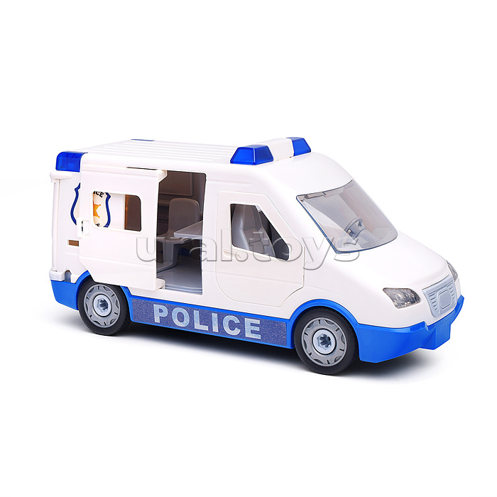 Конструктор "Полиция" с отверткой (свет,звук) в коробке