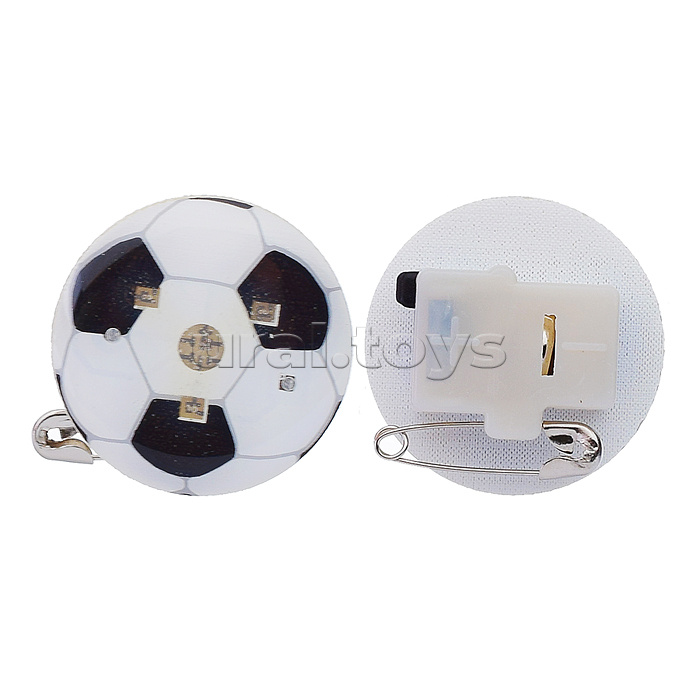 Значок "Футбольный мяч" с подсветкой