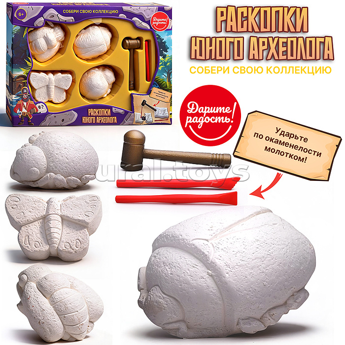 Раскопки "Раскопки юного археолога" в коробке