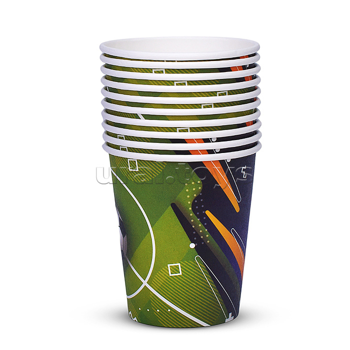 Набор посуды одноразовой "Футбол" стаканы (10 шт)