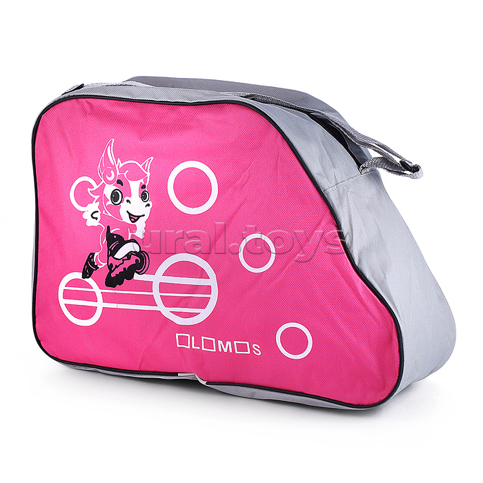 Ролики детские размер S, розово-белые