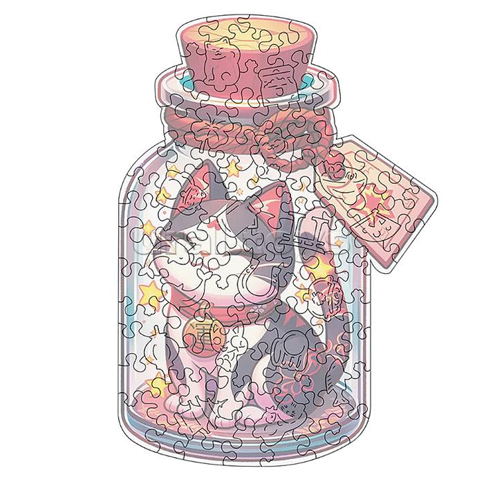 Пазл фигурный "Манеки Неко"