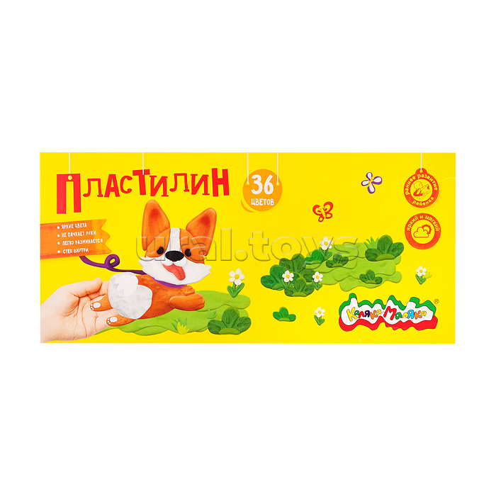 Пластилин 36 цв. 540 г ассорти