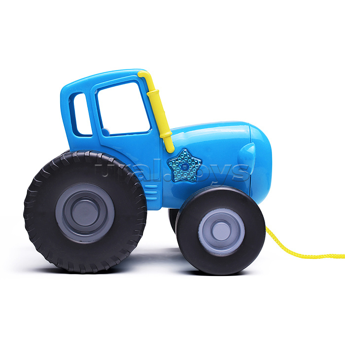 Каталка 25+ песен, стихов, звуков. пластик. свет "Синий трактор"