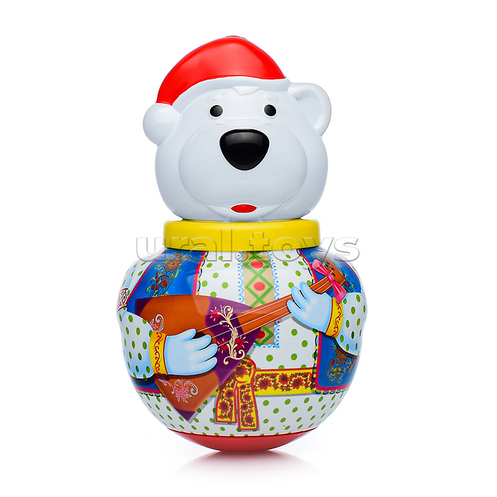 Неваляшка малая "Белый медведь Борис" в п/пакете