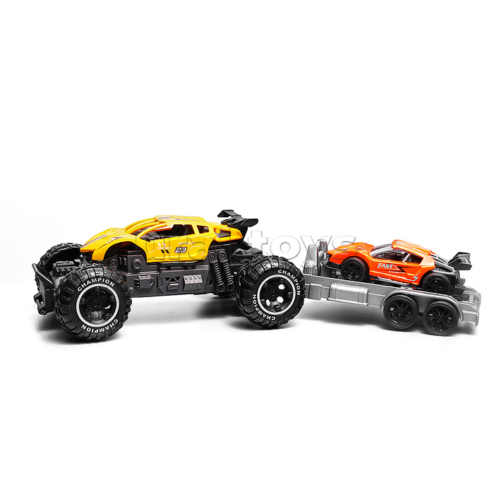 Машина "Вездеход с прицепом 3" р/у, 27 MHz, в коробке