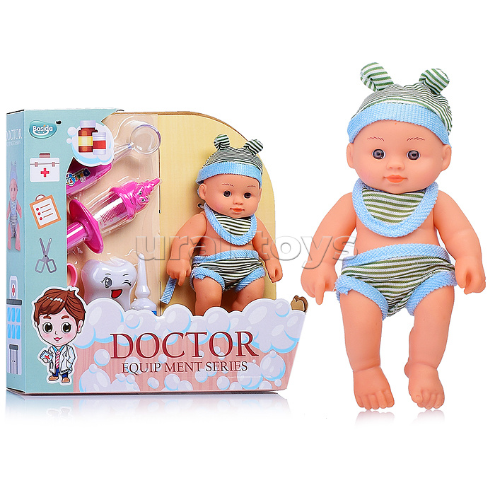 Набор доктора (Кукла+медицинский набор) в коробке