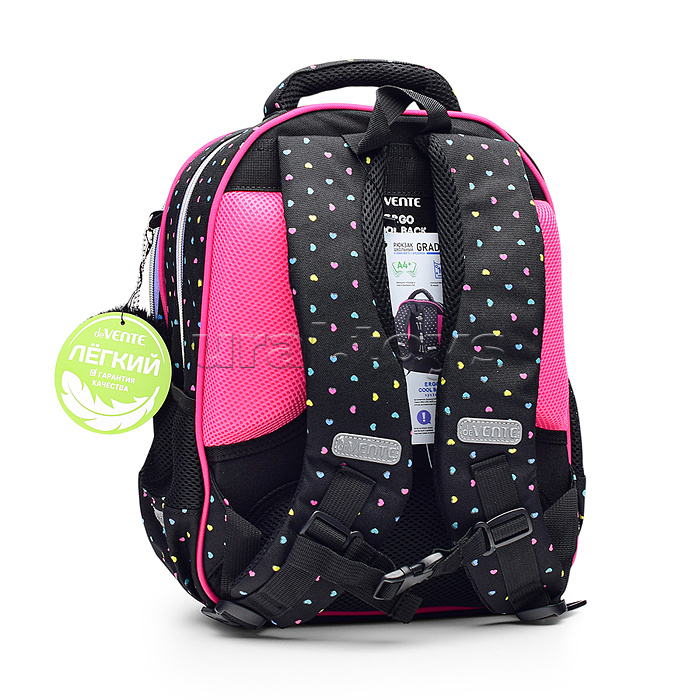 Рюкзак "Grade. Hey Girl" школьный жесткий 37x28x16 см (16 л) вес 700 г, 1 отделение на молнии с разделителями для учебников, 1 отделение с органайзером, 2 передних кармана, 2 боковых кармана сеткой на резинке, эргономичная формоустойчивая вентилируемая сп Рюкзак "Grade. Hey Girl" школьный жесткий 37x28x16 см (16 л) вес 700 г, 1 отделение на молнии с разделителями для учебников, 1 отделение с органайзером, 2 передних кармана, 2 боковых кармана сеткой на резинке, эргономичная формоустойчивая вентилируемая сп