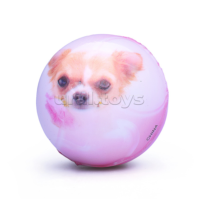 Мяч мягкий "Собачка" (5 см) в пакете