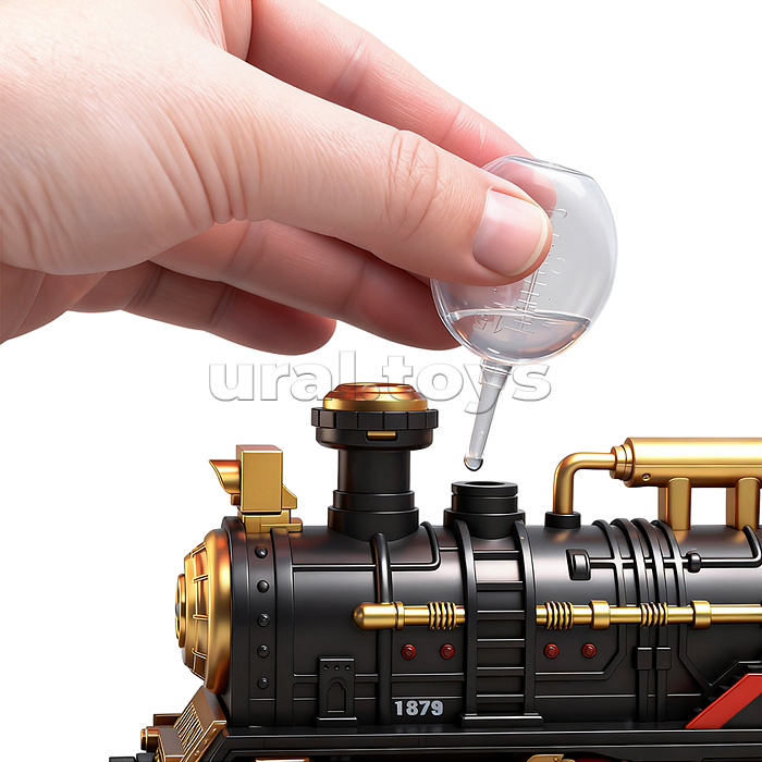 Железная дорога "Поезд и пути-3" (свет, распылитель) в коробке