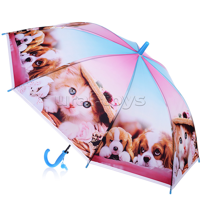Зонт детский "Кошечки, собачки" (50см.)