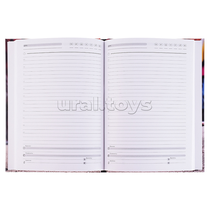 Ежедневник 80л. А5 "Яркий футбольный мяч"