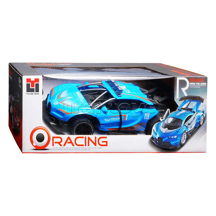 Машина "Турбо мощь" р/у, 27 MHz, со спреем, с аккум., в коробке