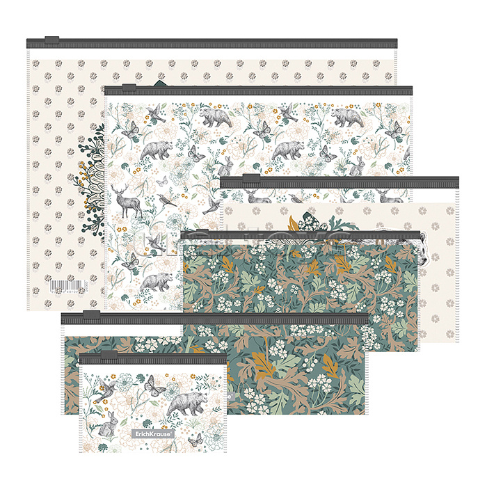 Набор из 6 zip-пакетов пластиковых Natural Life, ассорти (A4, B5, C6, Travel, 230x70mm, Card Size) Набор из 6 zip-пакетов пластиковых Natural Life, ассорти (A4, B5, C6, Travel, 230x70mm, Card Size)