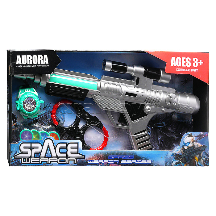 Набор оружия "Миротворец" (свет, звук) на батарейках, в коробке