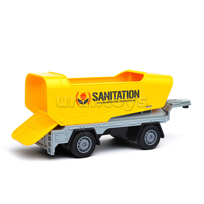 Машина "Трейлер с прицепом" (свет, звук) в коробке