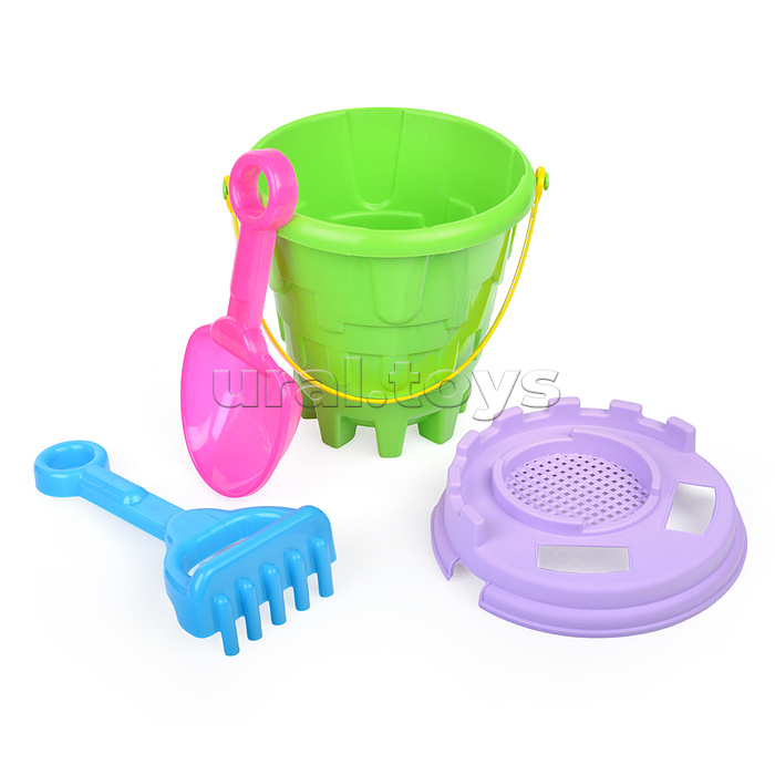 Набор песочный №7 (ведро+лопатка+грабли)