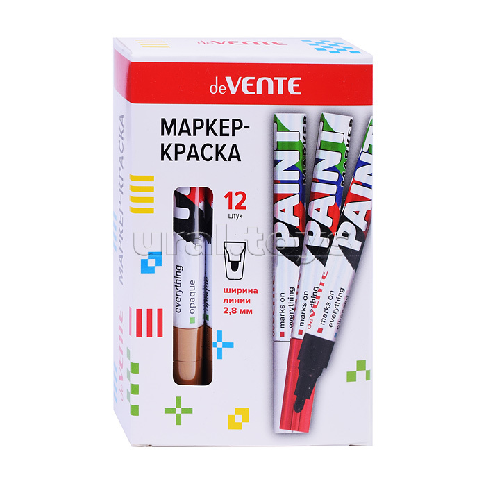 Маркер-краска круглый алюминиевый корпус, с клипом, нитро-основа, пулевидный наконечник, ширина линии 2,8 мм, длина письма 400 м, золотистый Маркер-краска круглый алюминиевый корпус, с клипом, нитро-основа, пулевидный наконечник, ширина линии 2,8 мм, длина письма 400 м, золотистый