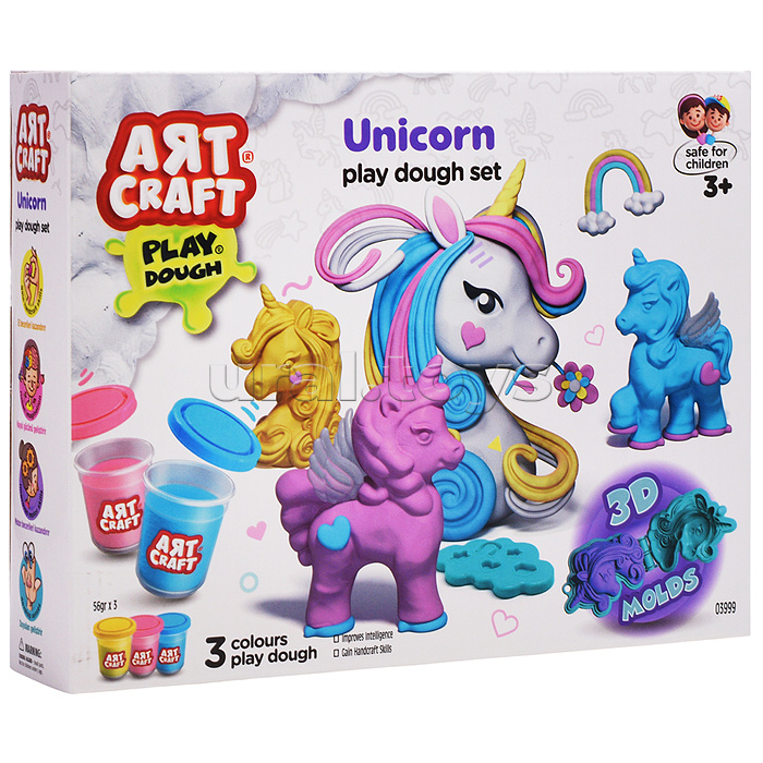 Набор для лепки "Волшебные единороги" тесто 3х56г