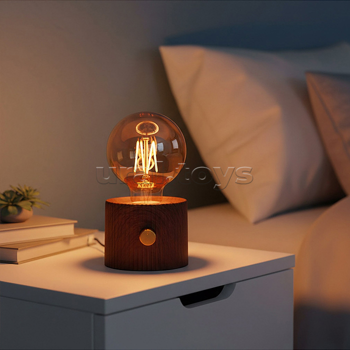 Светильник "Лампочка" (цвет светло-коричневый) в коробке