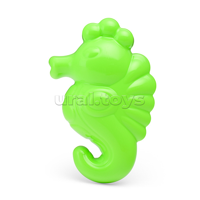 Набор №370: кораблик "Буксир", совок №7, грабельки №7, формочки (морской конёк + черепаха)