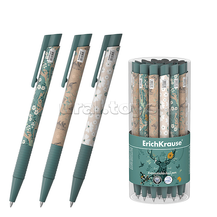 Ручка шариковая автоматическая Natural Life Matic&Grip 0.7,  цвет чернил синий